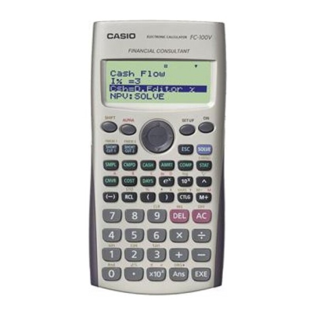 Calcolatrice scientifica Casio FC-100V Grigio (13,7 x 8 x 16,1) |  Cliccandoshop.it