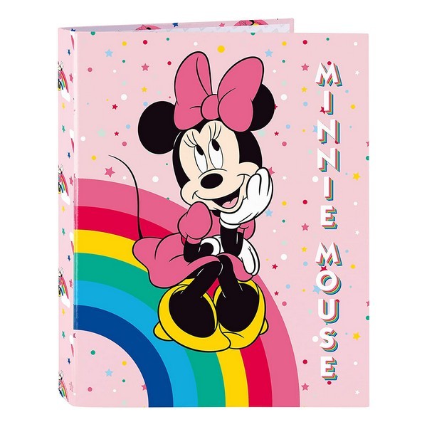 Raccoglitore ad anelli Minnie Mouse Rainbow A4 | Cliccandoshop.it