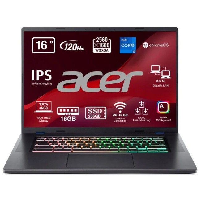 Notebook Acer Chromebook 516 GE CBG516-1H-72EW Qwerty in Spagnolo Intel  Core I7-1260P 256 GB SSD 16" 16 GB RAM | Cliccandoshop.it
